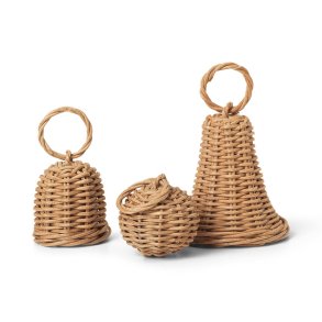 Ferm Living Braided Bell Baubles 3 stk. Natur 