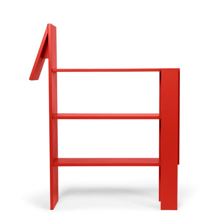 Ferm Living Horse Bookcase Bogreol - Poppy Red