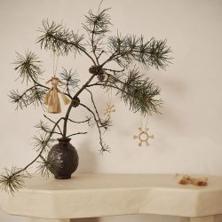 Ferm Living Jute Stjerner 3 stk. Natur 