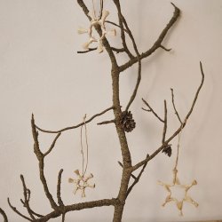 Ferm Living Jute Stjerner 3 stk. Natur 