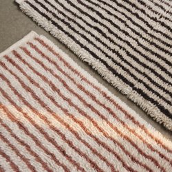 Ferm Living Kami Knotted Tppe 120x180 Off-white/Red Brown