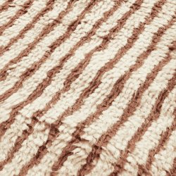 Ferm Living Kami Knotted Tppe 80x120 Off-white/Red Brown