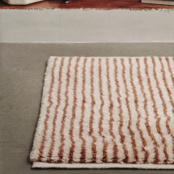 Ferm Living Kami Knotted Tppe 80x120 Off-white/Red Brown