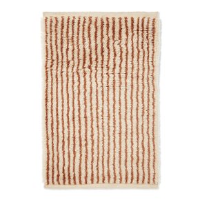 Ferm Living Kami Knotted Tppe 80x120 Off-white/Red Brown