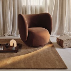 Ferm Living Stille Tufted Rug 140x200 Toffee