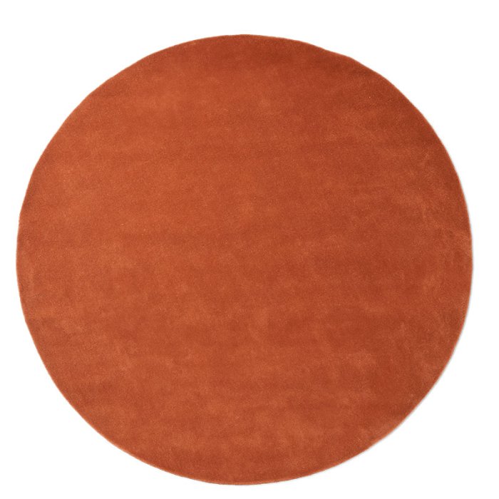 Ferm Living Stille Tufted Rug 240 Red Brown