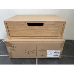 Hide Opbevaringskasse m. Skuffe - Eg - 2-SORTERING