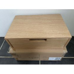 Hide Opbevaringskasse m. Skuffe - Eg - 2-SORTERING