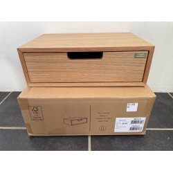 Hide Opbevaringskasse m. Skuffe - Eg - 2-SORTERING