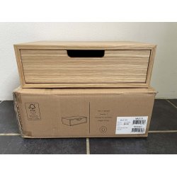 Hide Opbevaringskasse m. Skuffe - Eg - 2-SORTERING