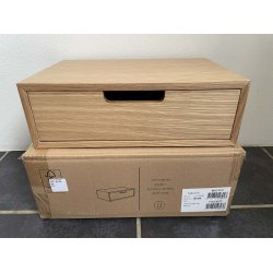 Hide Opbevaringskasse m. Skuffe - Eg - 2-SORTERING