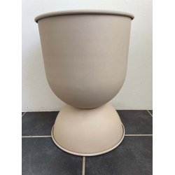 Hourglass Urtepotte - Small - Cashmere - 2-SORTERING