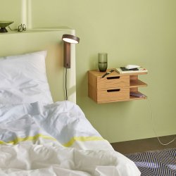 Hbsch Open vghylde/Sengebord Natur