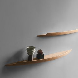 Aakjaer Furniture Arcus Hylde Stor Hvidolieret Eg