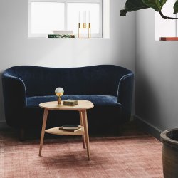 Aakjaer Furniture Heart Bord Hvidolieret Eg