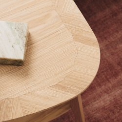 Aakjaer Furniture Heart Bord Hvidolieret Eg