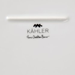 K&auml;hler Hammershi Ovalt Serveringsfad Hvid