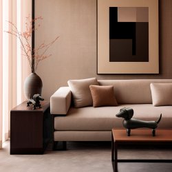 Kay Bojesen Gravhund Mrk Bejset Eg Lille 