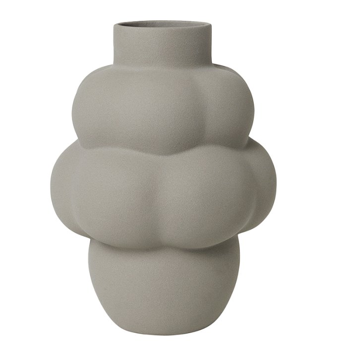 LOUISE ROE Ceramic Balloon Vase 04 Grande Sanded Grey