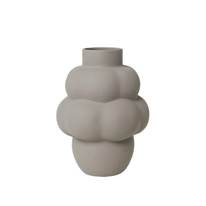 LOUISE ROE Ceramic Balloon Vase 04 Petit Sanded Grey