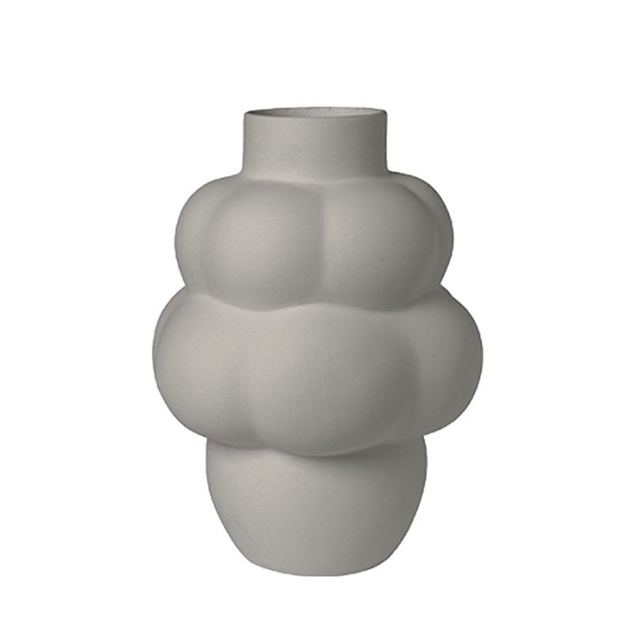 LOUISE ROE Ceramic Balloon Vase 04 Sanded Grey