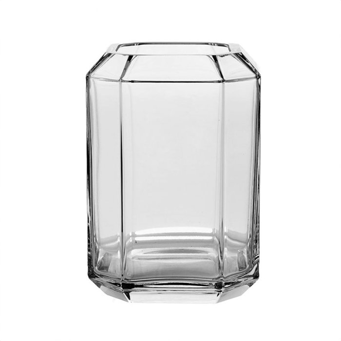 LOUISE ROE Jewel Vase H20 Clear