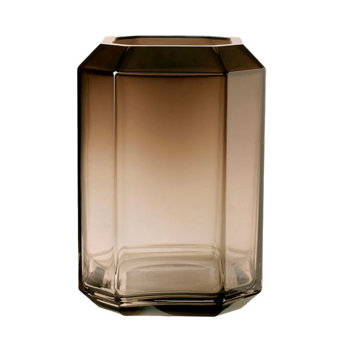 LOUISE ROE Jewel Vase H26 Smoke