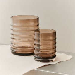 LOUISE ROE Willy Glasvase Smoke