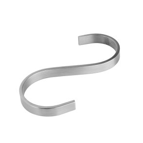 Moud Home Curvy Flad S-Krog 3 stk. Brstet Stl