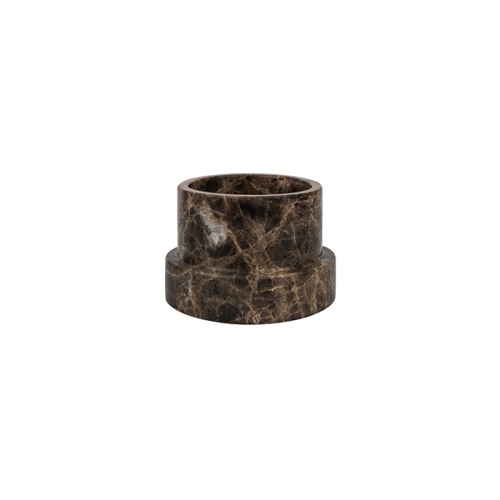 Mette Ditmer Marble Bloklysestage Stor Brun 