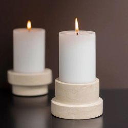 Mette Ditmer Marble Bloklysestage Stor Sand 