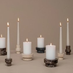 Mette Ditmer Marble Bloklysestage Lav Sand