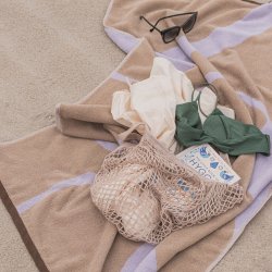 Mette Ditmer Nova Arte Hndklde 2 pak Sand /Lilla 40x55 cm