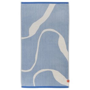 Mette  Ditmer Nova Arte Badehndklde Lysebl/Off White 70x133 cm