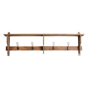 Nordal Caronu Hylde med 4 Knage i tr