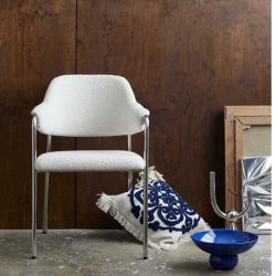 Nordal Ursa Pudebetrk - 48 x 48 CM Rhvid/Bl 