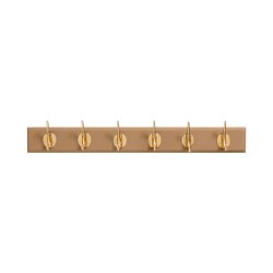 Nordal Edgy knager�kke i Kamel Tr� Med 6 Messing Knage