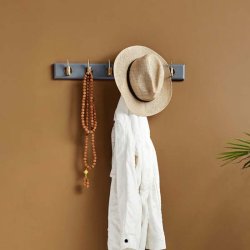 Nordal Edgy Knagerkke i Gr Tr Med 6 Messing Knage