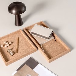 Novoform Rektangulr Korkbakke Natur