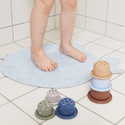 OYOY Tawa Silicone Stacking Cups Caramel/Blue