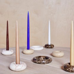 OYOY Savi Marmor Lysestage Beige Lille