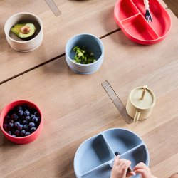 OYOY Enkei Sugekop Tallerken Dusty Blue