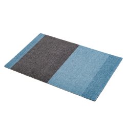 Tica Copenhagen Gulvm�tte Stripes Horisontal Lys/St�vet Bl�/St�lgr� 40x60 cm