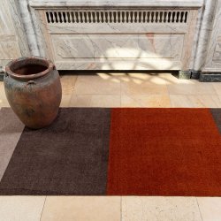 Tica Copenhagen Gulvm�tte Stripes Horisontal Sand/Brun/Terrakotta 90x200 cm