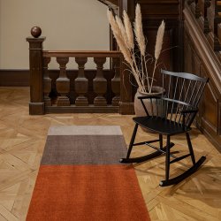 Tica Copenhagen Gulvm�tte Stripes Horisontal Sand/Brun/Terrakotta 90x200 cm