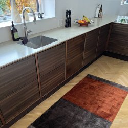 Tica Copenhagen Gulvm�tte Stripes Horisontal Sand/Brun/Terrakotta 90x200 cm