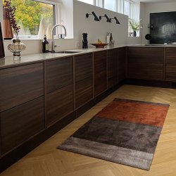 Tica Copenhagen Gulvm�tte Stripes Horisontal Sand/Brun/Terrakotta 90x200 cm