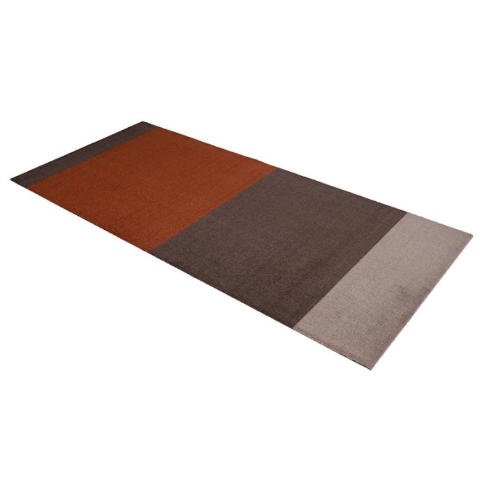 Tica Copenhagen Gulvm�tte Stripes Horisontal Sand/Brun/Terrakotta 90x200 cm