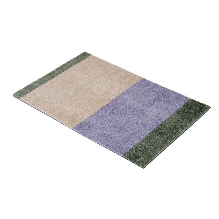 Tica Copenhagen Gulvm�tte Stripes Horisontal Lilla/Ivory/Gr�n 40x60 cm