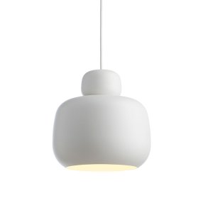 Woud Stone pendel Stor Hvid